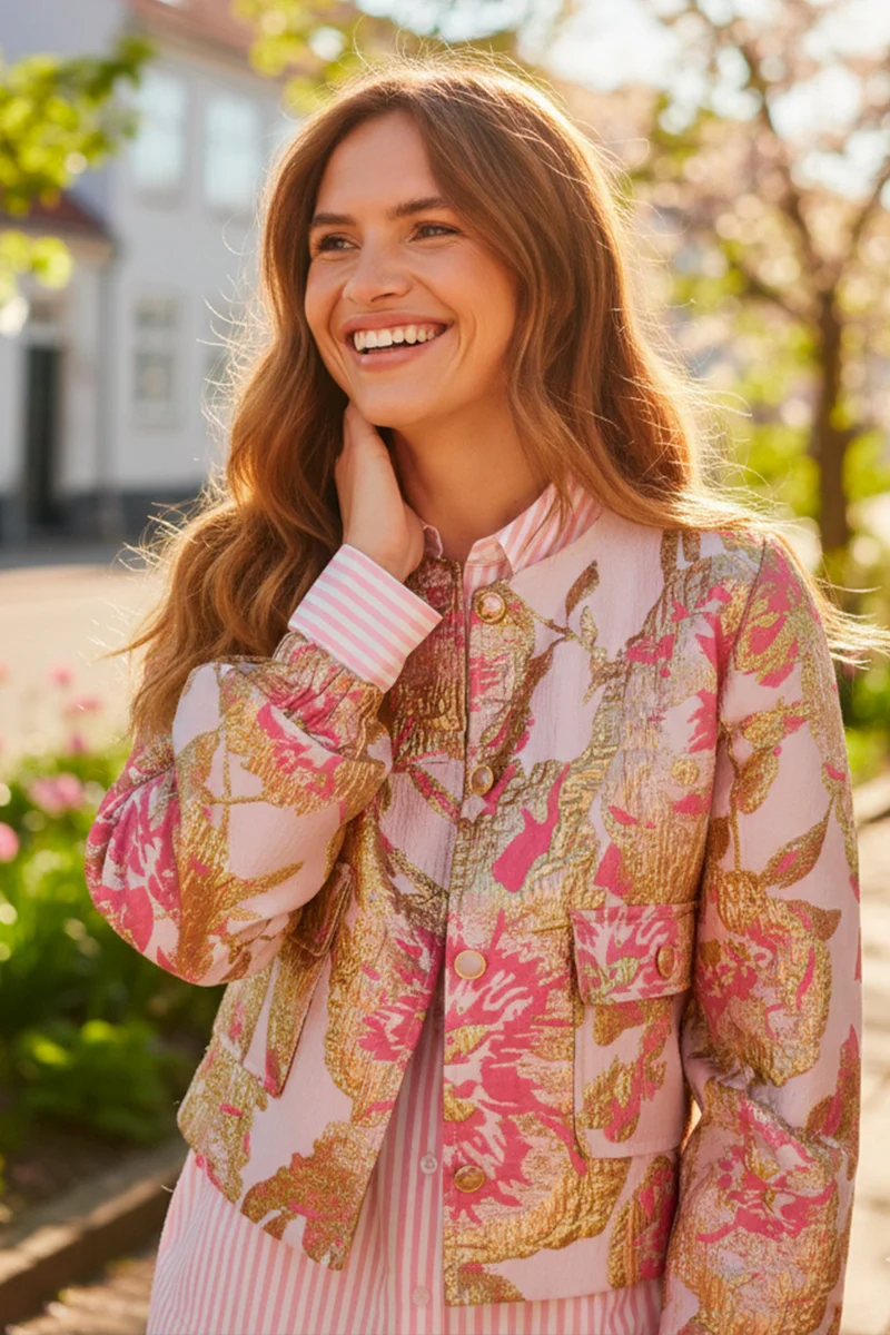 Fay Jacket 208169 | Sweet Lilac W. Gold | Jakke fra Freequent