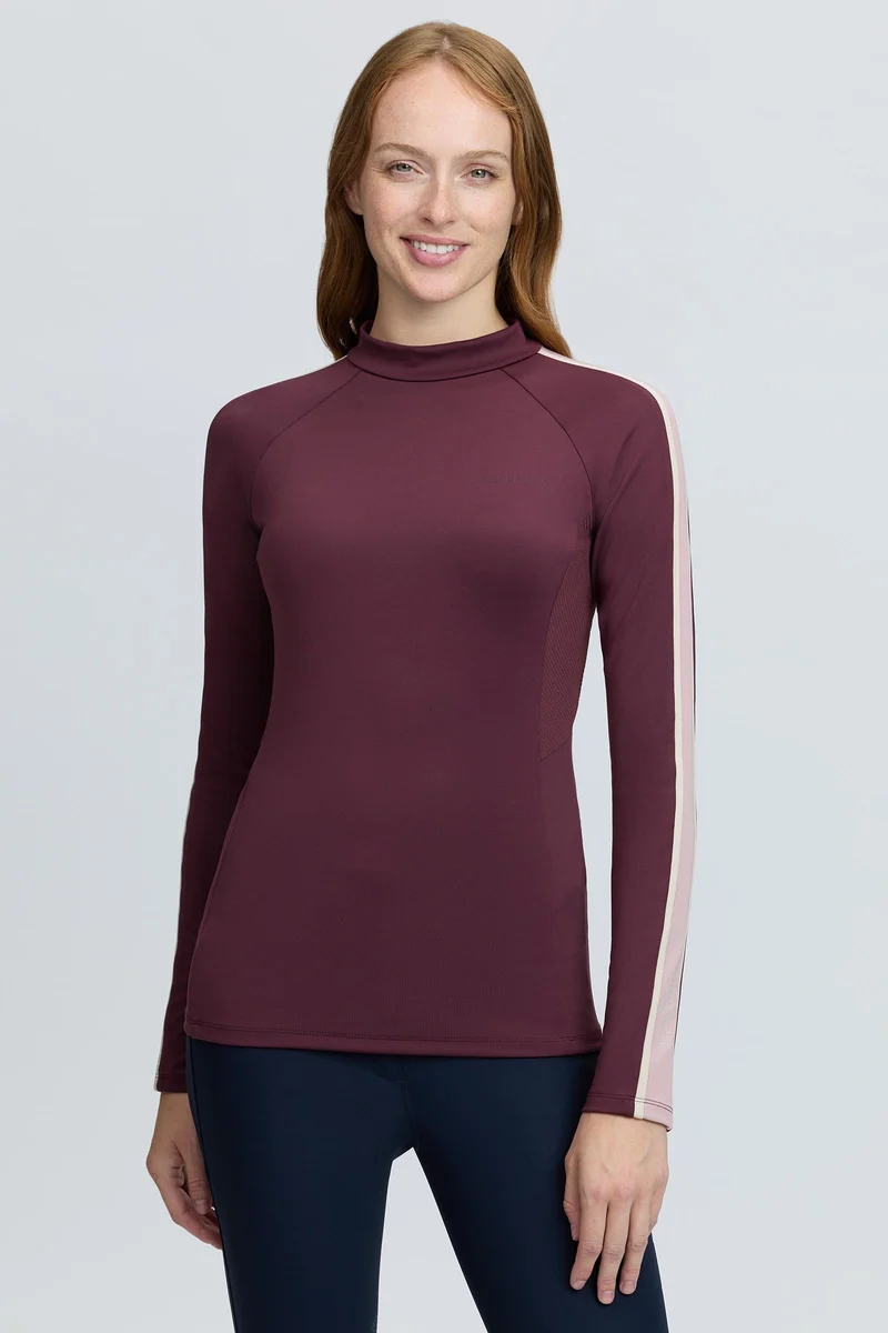 Talia Damen Rollkragen-Baselayer mit UV-Schutz Bramble 34