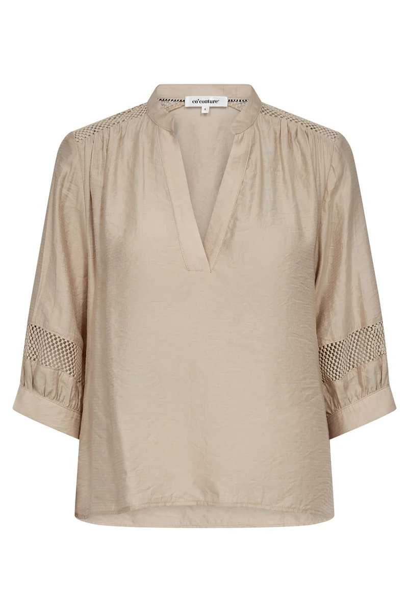 Gwenda SS Blouse 45084 | Mink | Top fra Co'couture
