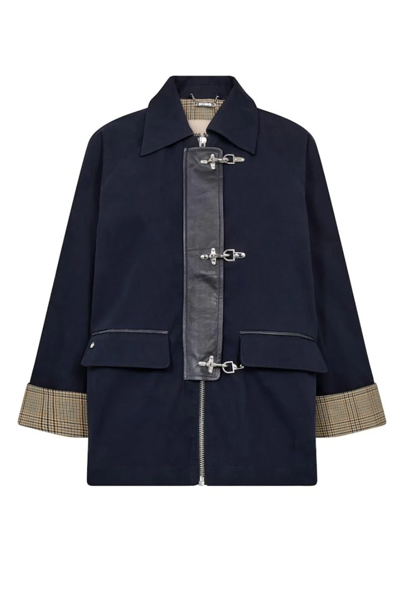 Fallon Mercer Jacket | Salute Navy | Jakke fra Mos Mosh