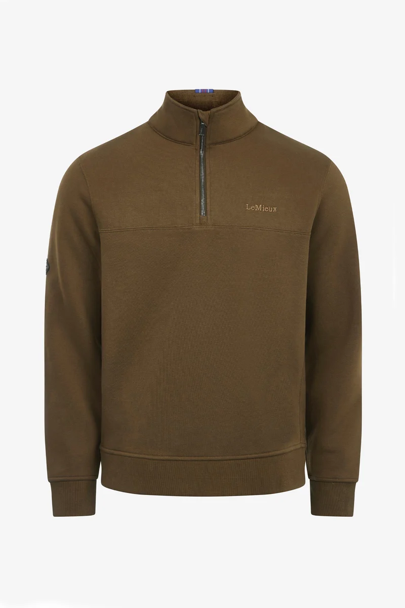 Herren Sweatshirt mit Viertelreißverschluss Alpine S