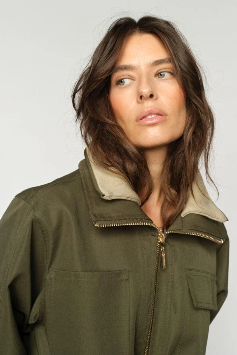 Amari Bora Jacket | Olive Night | Jakke fra Mos Mosh