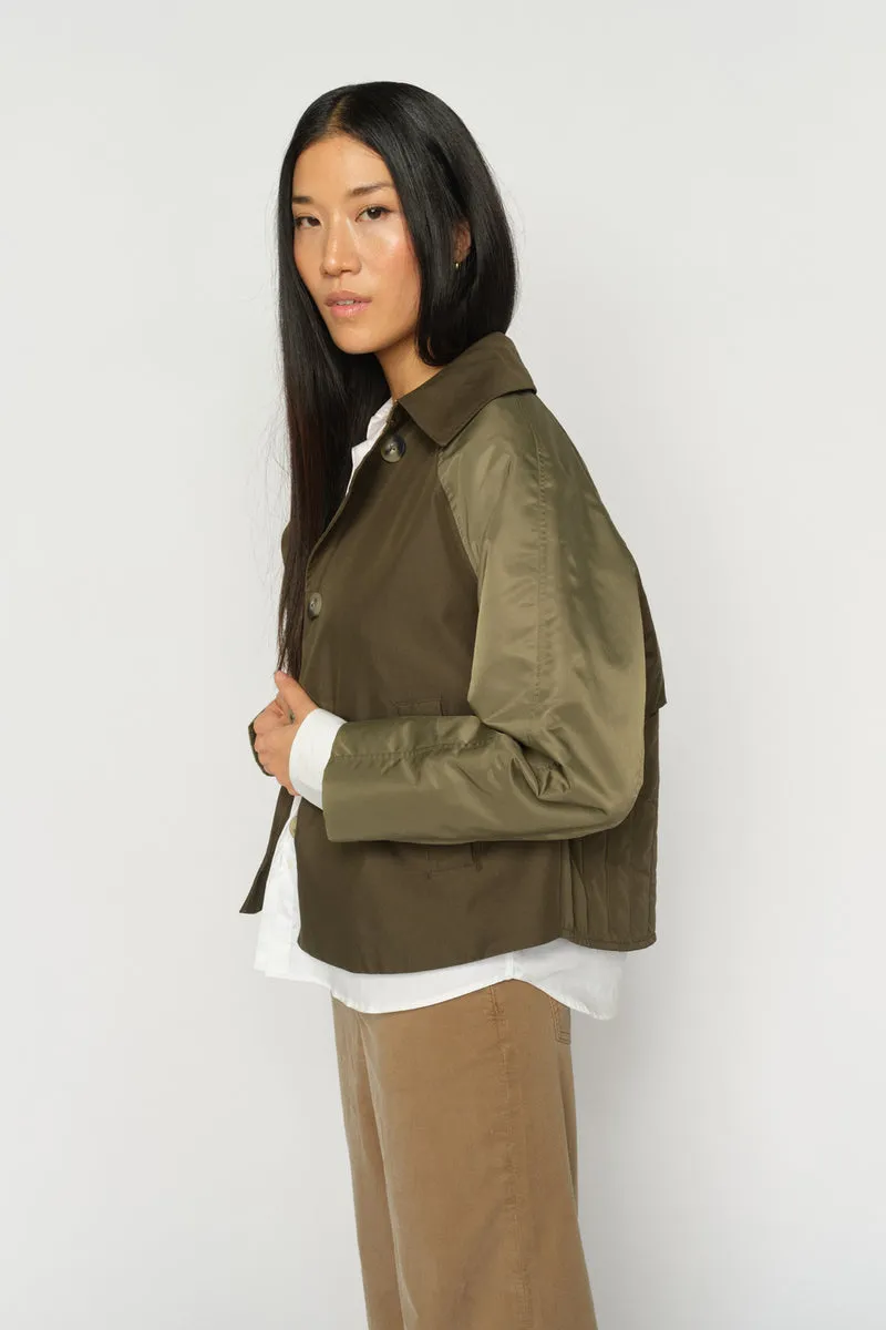 Zyla Neola Trenchcoat | Olive Night | Jakke fra Mos Mosh