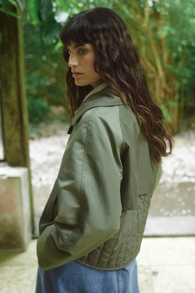 Zyla Neola Trenchcoat | Olive Night | Jakke fra Mos Mosh
