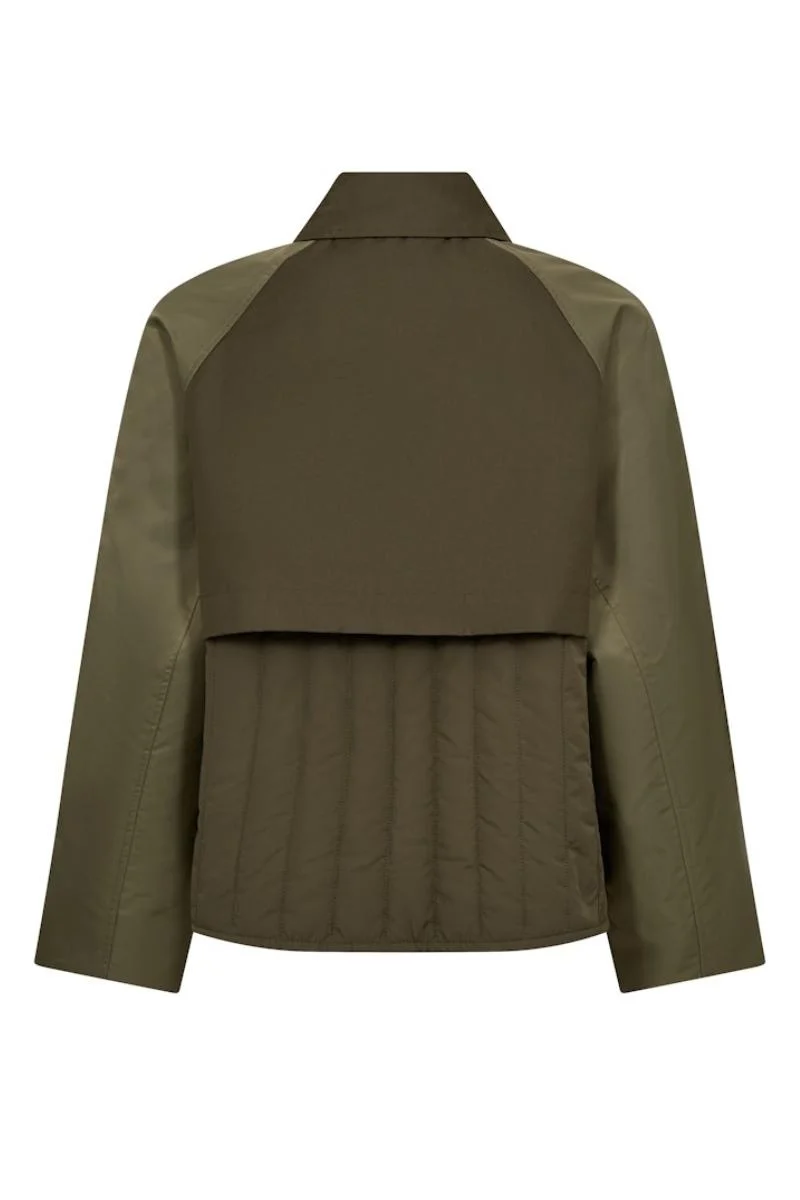 Zyla Neola Trenchcoat | Olive Night | Jakke fra Mos Mosh