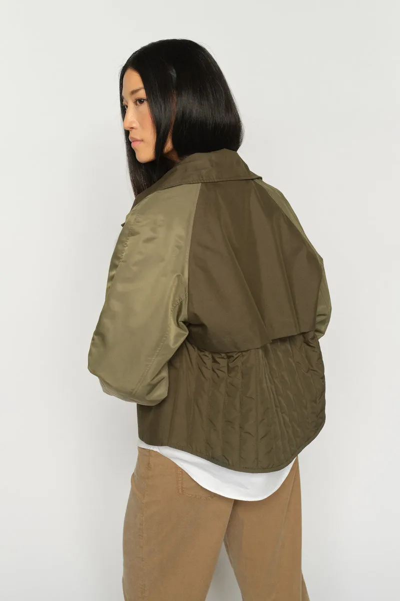 Zyla Neola Trenchcoat | Olive Night | Jakke fra Mos Mosh