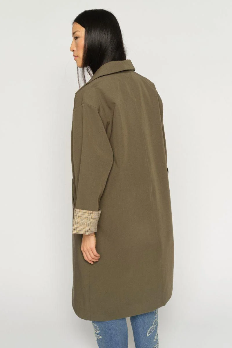 Riko Bora Trenchcoat | Olive Night | Jakke fra Mos Mosh