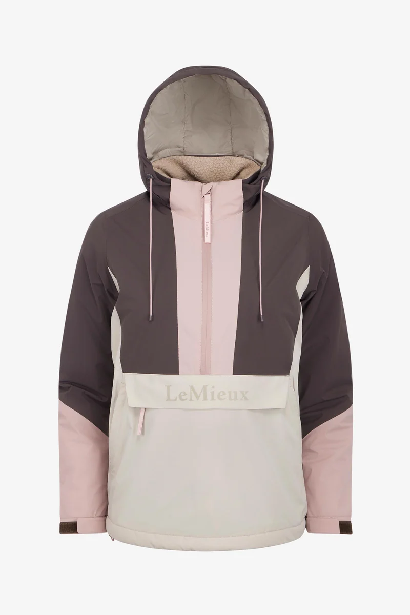 Phoebe Damen Wasserdichter Anorak mit Halb-Reißverschluss Wild Rose 34