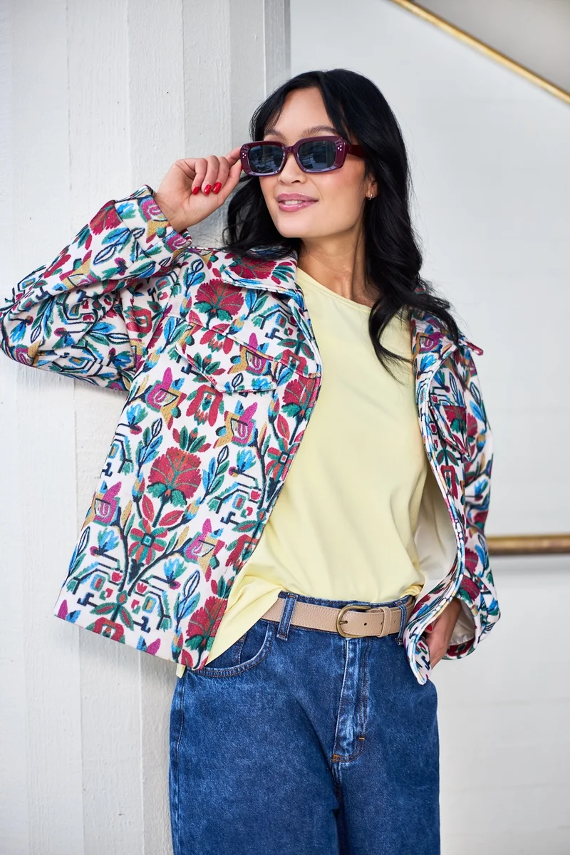 Panama Jacket | Botanic Red | Jakke fra Black Colour