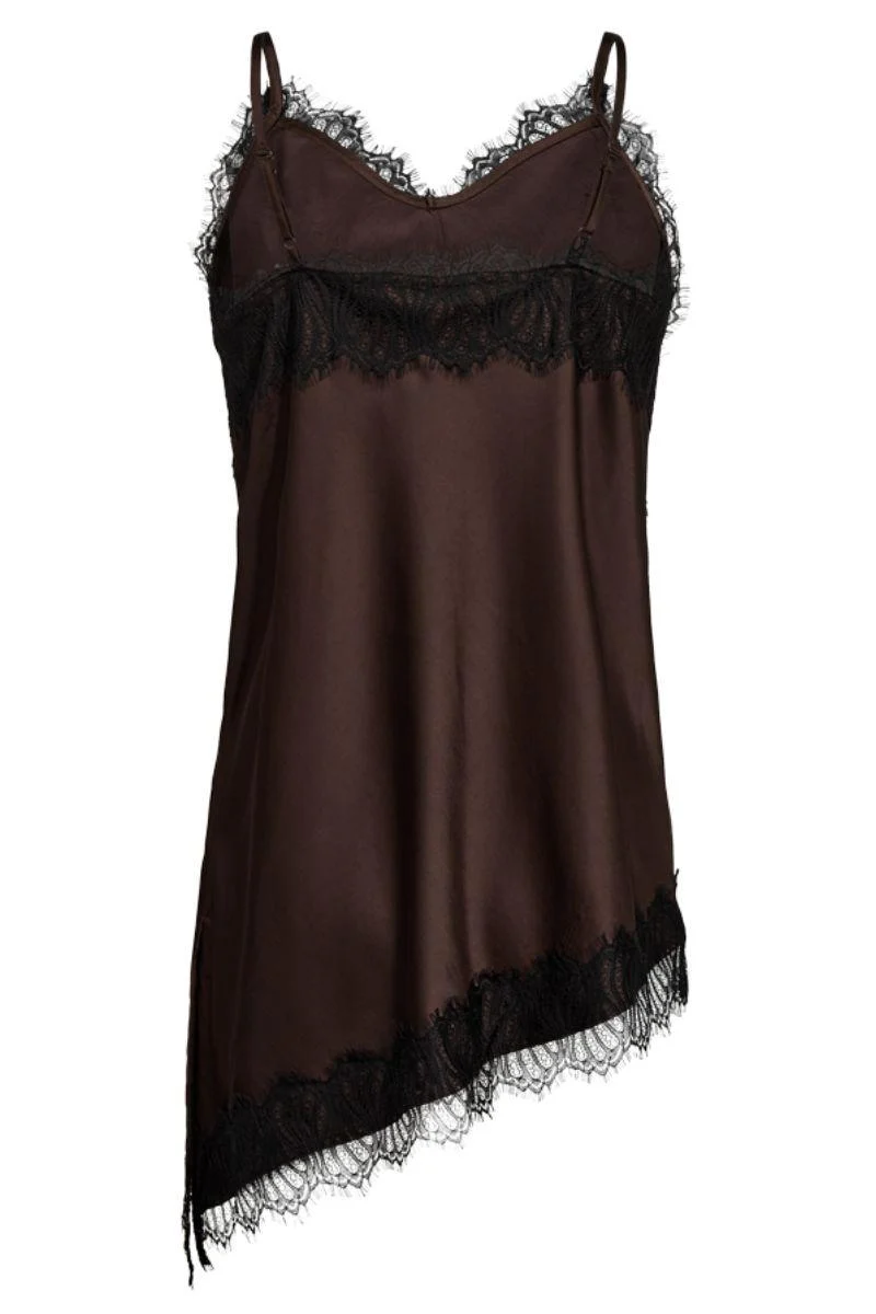 Dova Top 212030 | Coffee Bean W. Black | Top fra Freequent