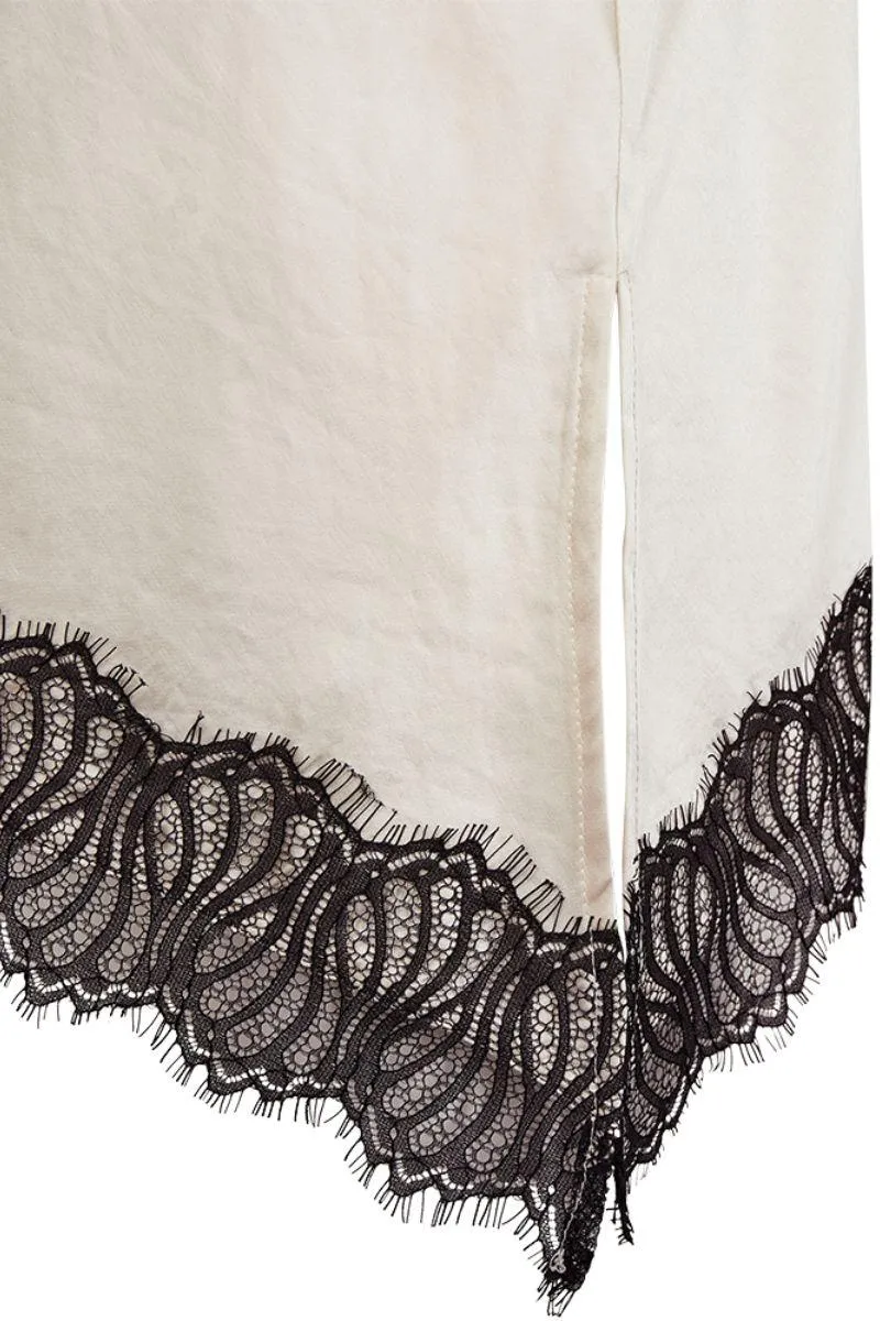 Dova Top 212030 | Moonbeam W. Black | Top fra Freequent