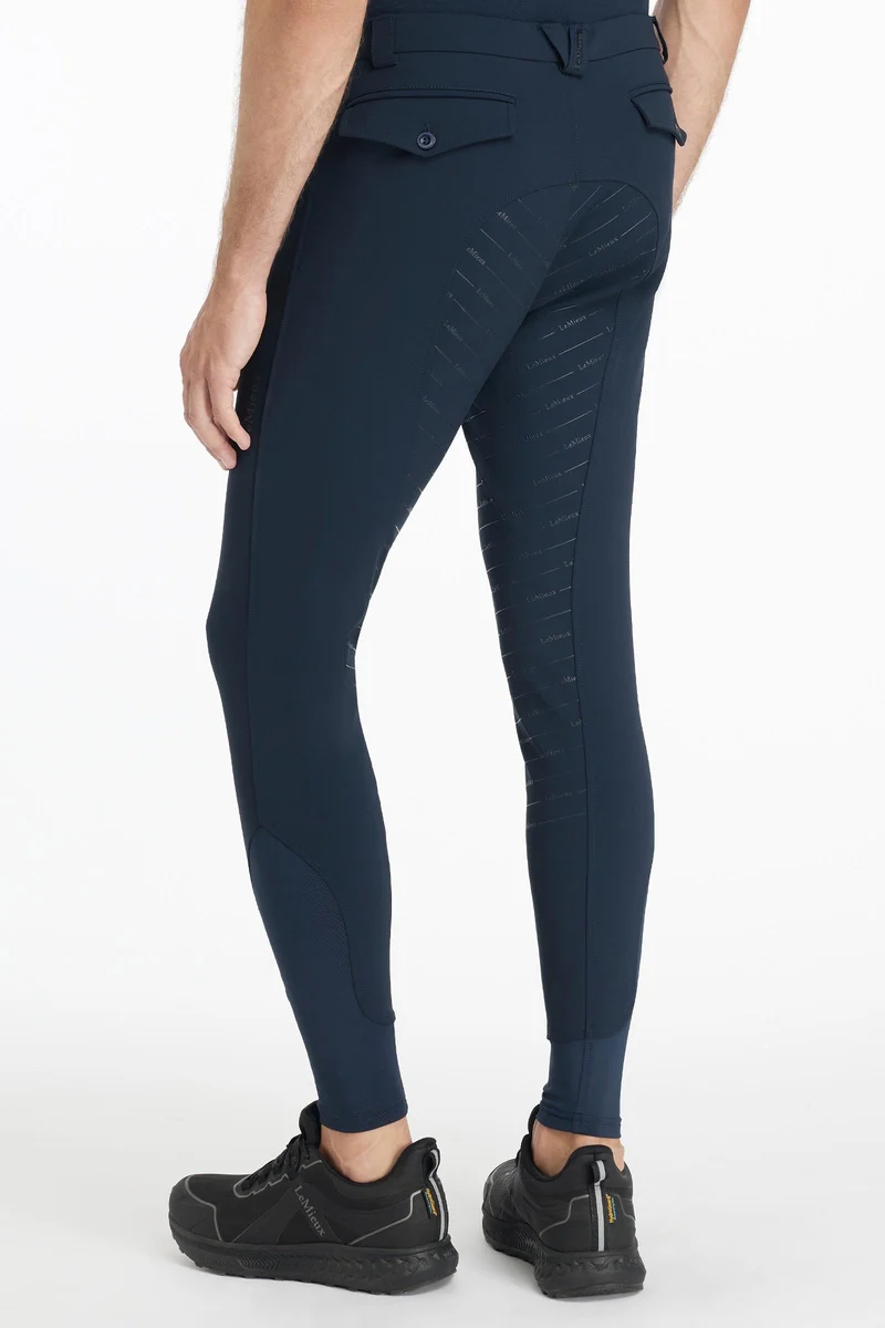 Herren Sportreithose mit Vollbesatz Navy S