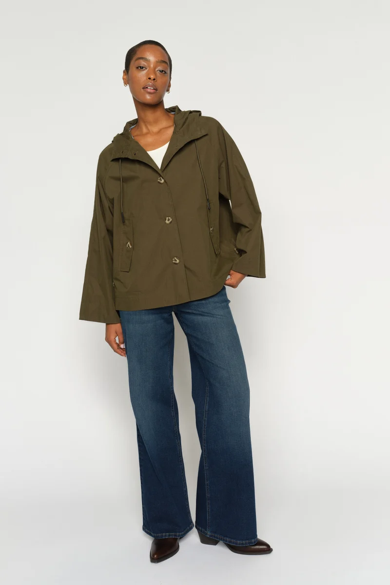 Sheena Short Jacket | Olive Night | Jakke fra Mos Mosh