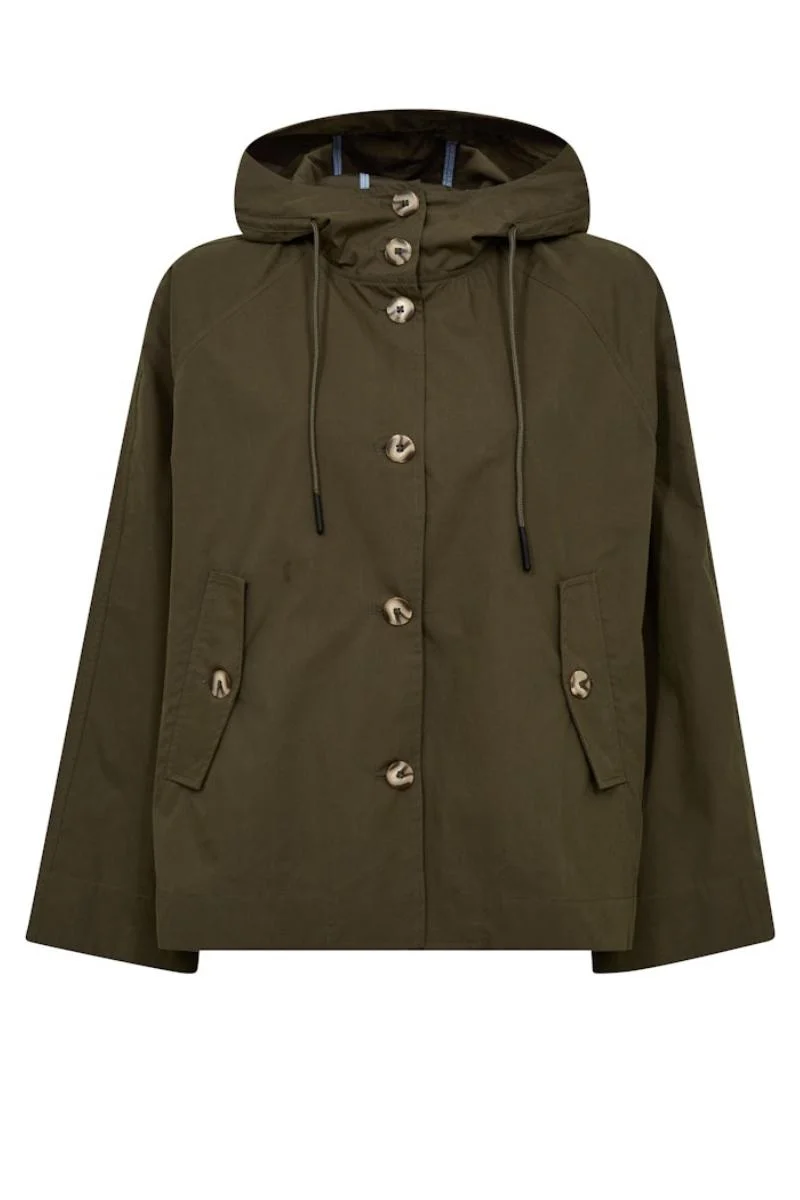 Sheena Short Jacket | Olive Night | Jakke fra Mos Mosh