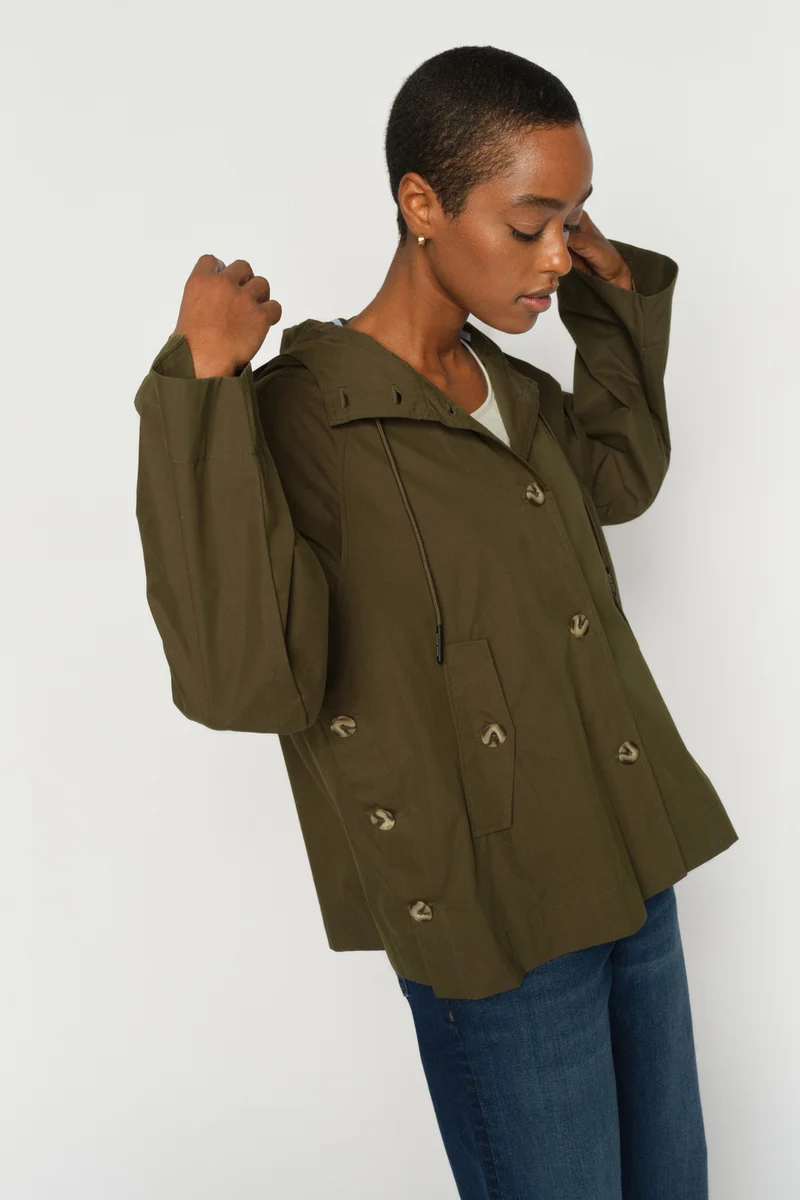 Sheena Short Jacket | Olive Night | Jakke fra Mos Mosh