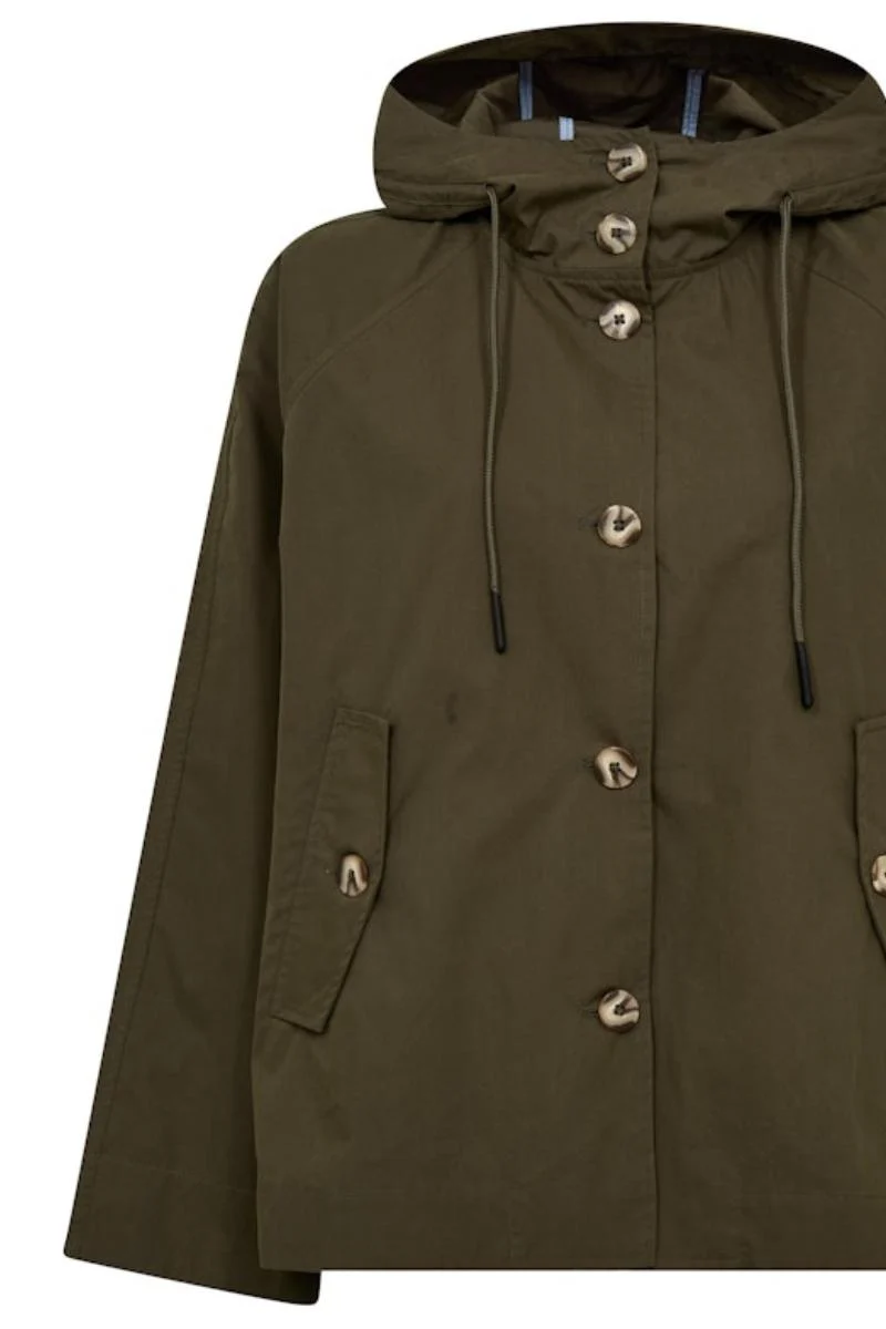 Sheena Short Jacket | Olive Night | Jakke fra Mos Mosh