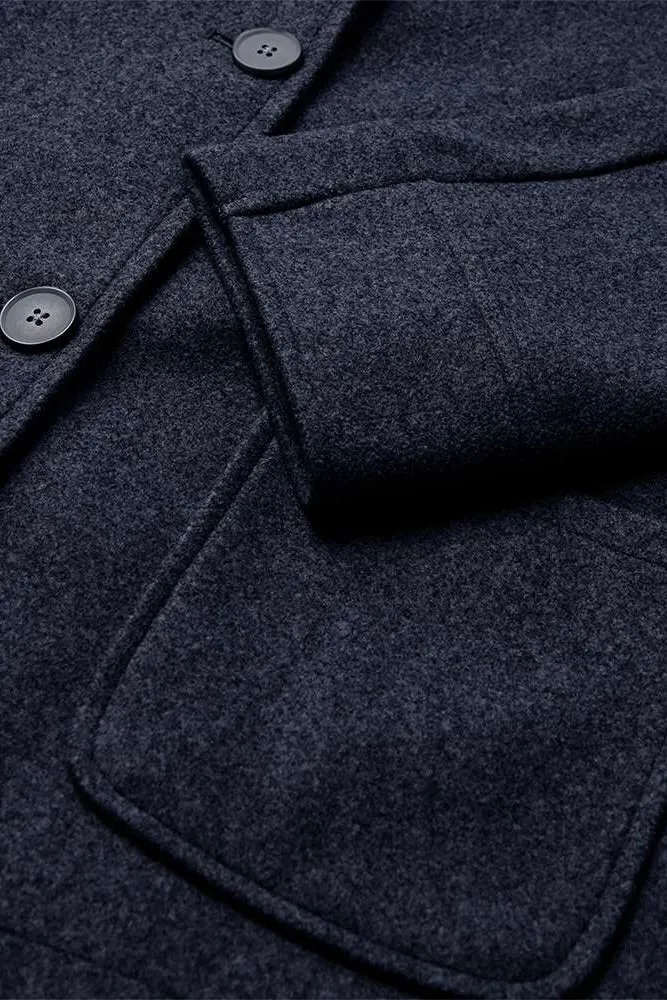Yanna Jacket 207534 | Navy Blazer Melange | Jakke fra Freequent