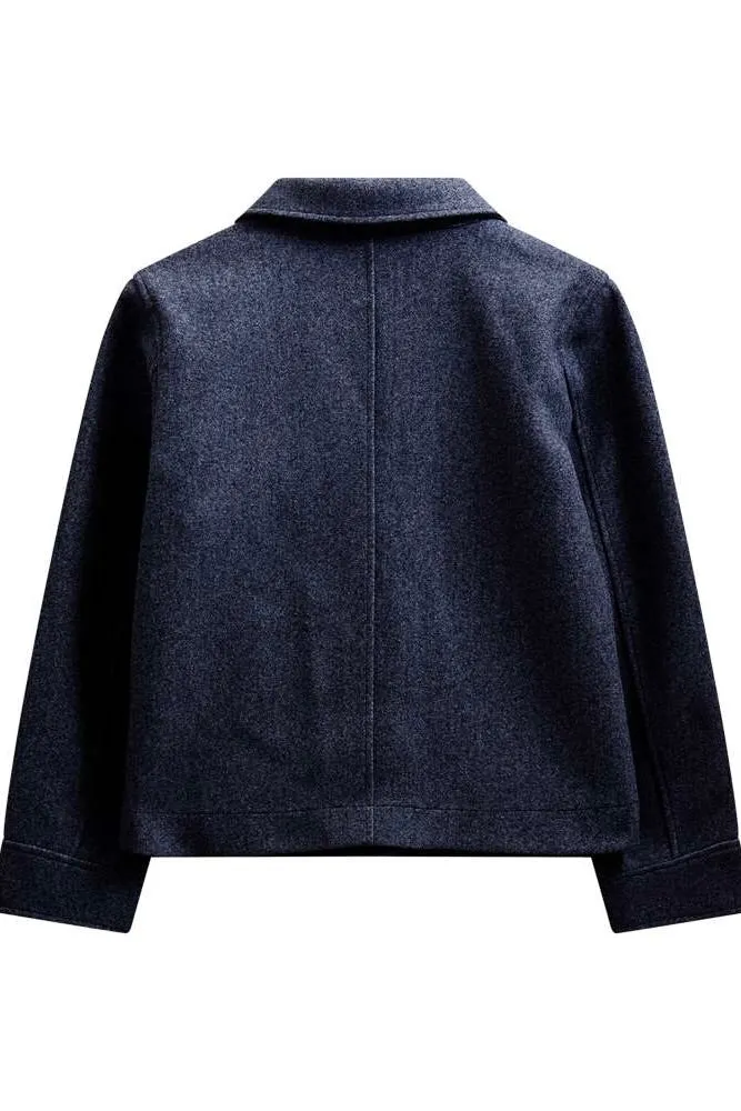 Yanna Jacket 207534 | Navy Blazer Melange | Jakke fra Freequent