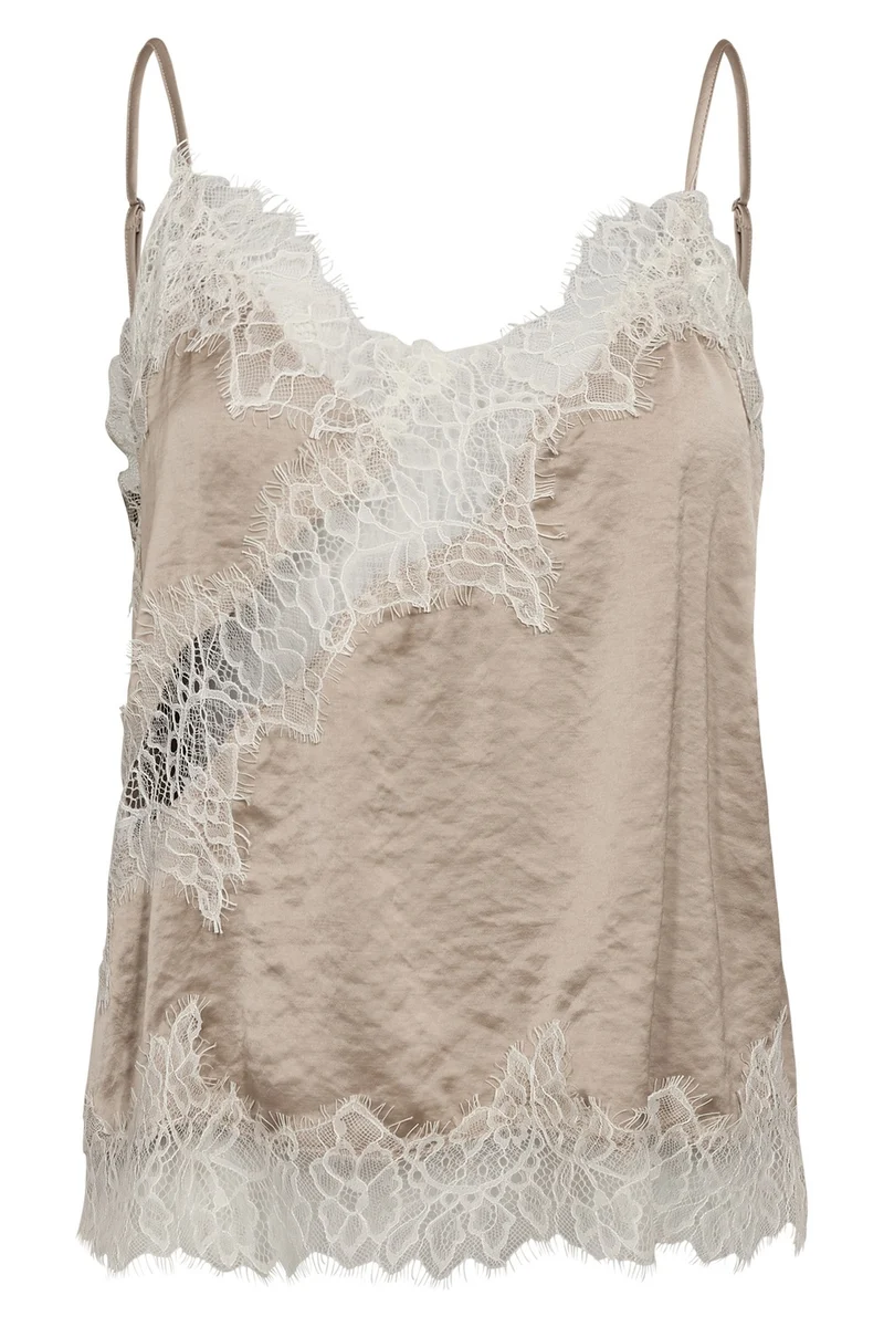 Idun Lace Top 45166 | Bisquit | Top fra Co'couture