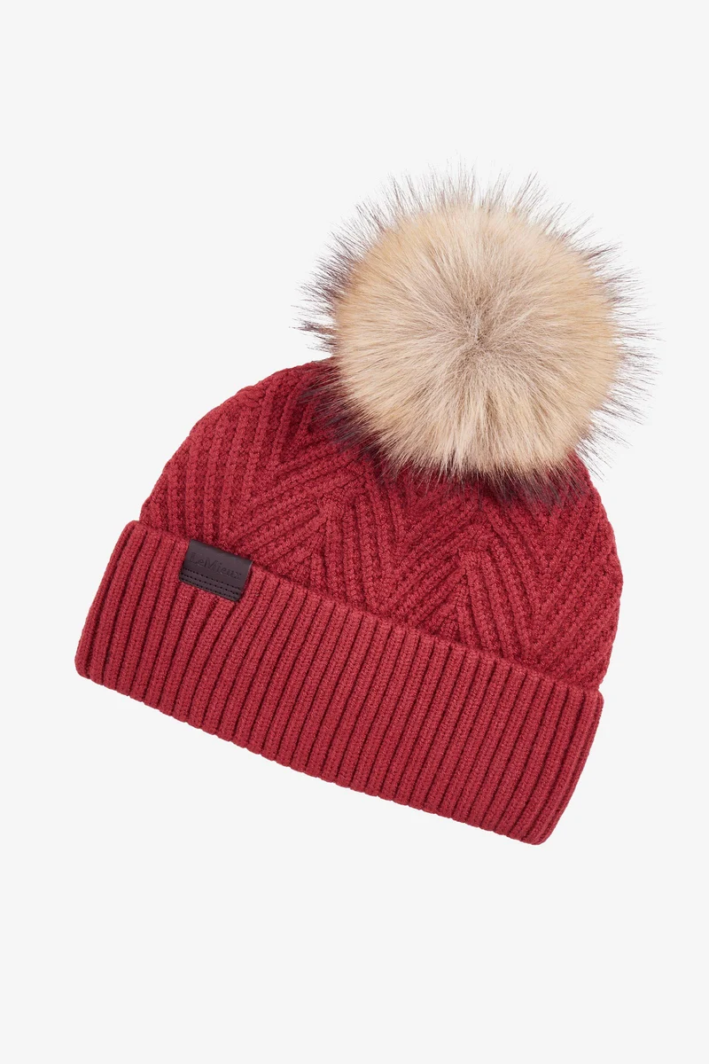 Clara Strick-Beanie Russet Einheitsgröße
