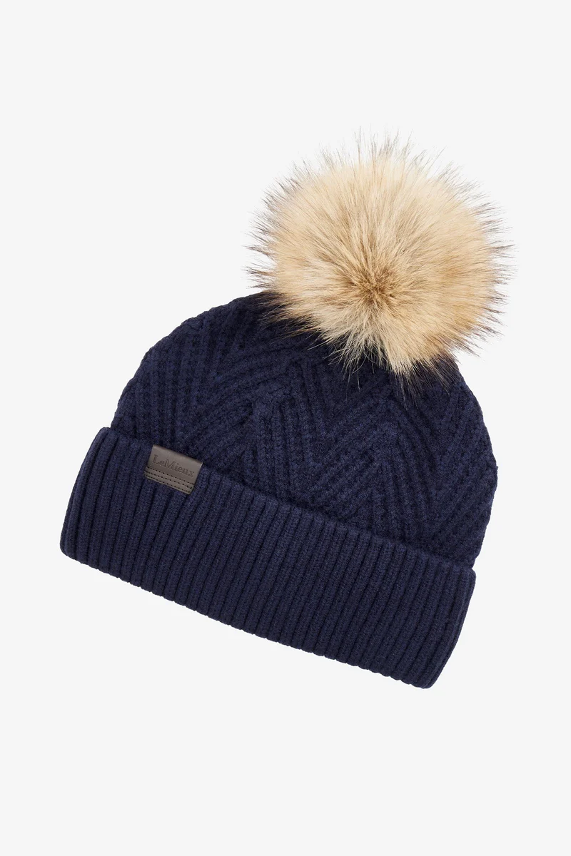 Clara Strick-Beanie Navy Einheitsgröße