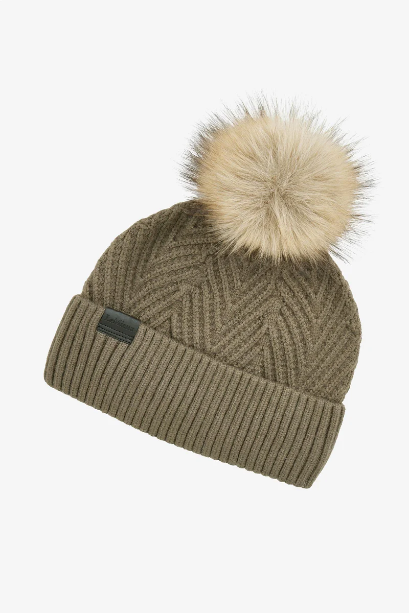 Clara Strick-Beanie Willow Green Einheitsgröße