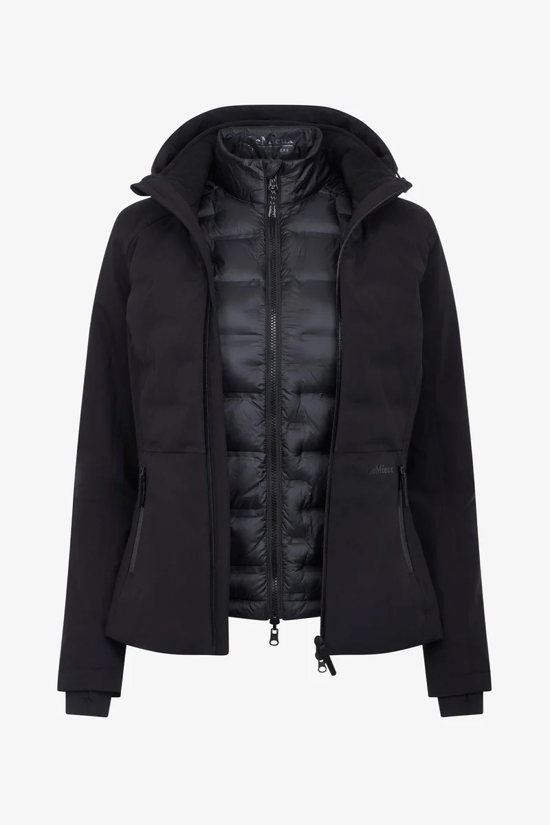 Brooke Damen 3-in-1 Wasserdichte Hybridjacke Black 34