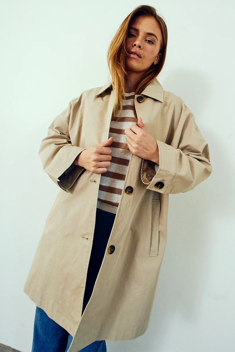 Zofia Jacket 207707 | Simply Taupe | Frakke fra Freequent