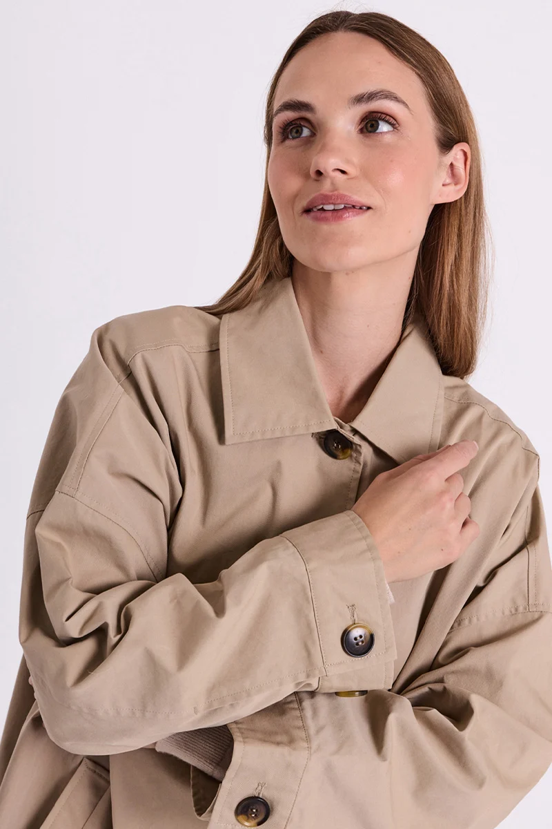 Zofia Jacket 207707 | Simply Taupe | Frakke fra Freequent