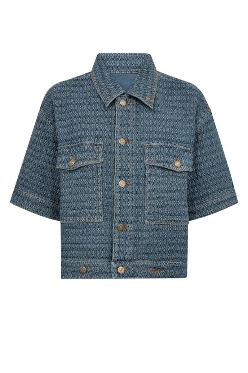 Ebba Bobble Jacket | Blue | Jakke fra Mos Mosh