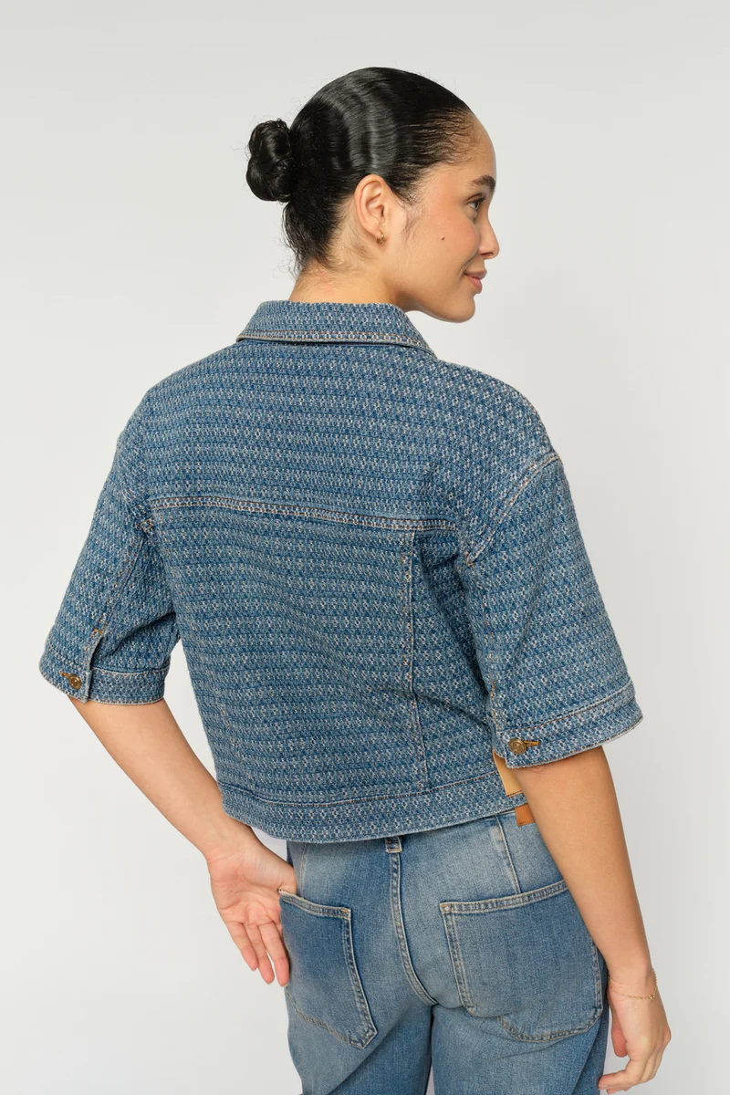 Ebba Bobble Jacket | Blue | Jakke fra Mos Mosh