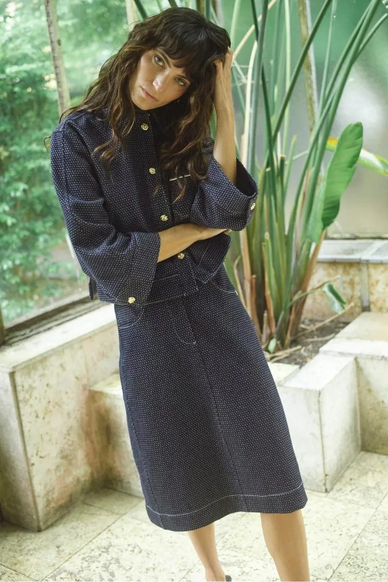 Rosalyn Jaxx Jacket | Salute Navy | Jakke fra Mos Mosh