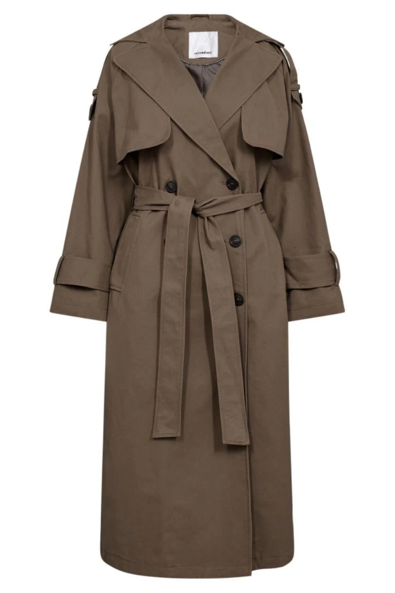 Ethan Trench Coat 40016 | Walnut | Jakke fra Co'couture