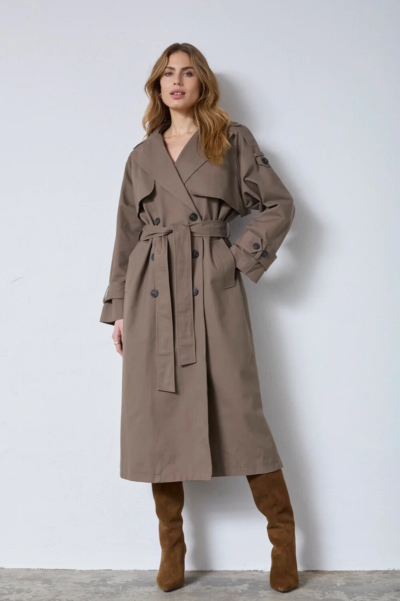 Ethan Trench Coat 40016 | Walnut | Jakke fra Co'couture