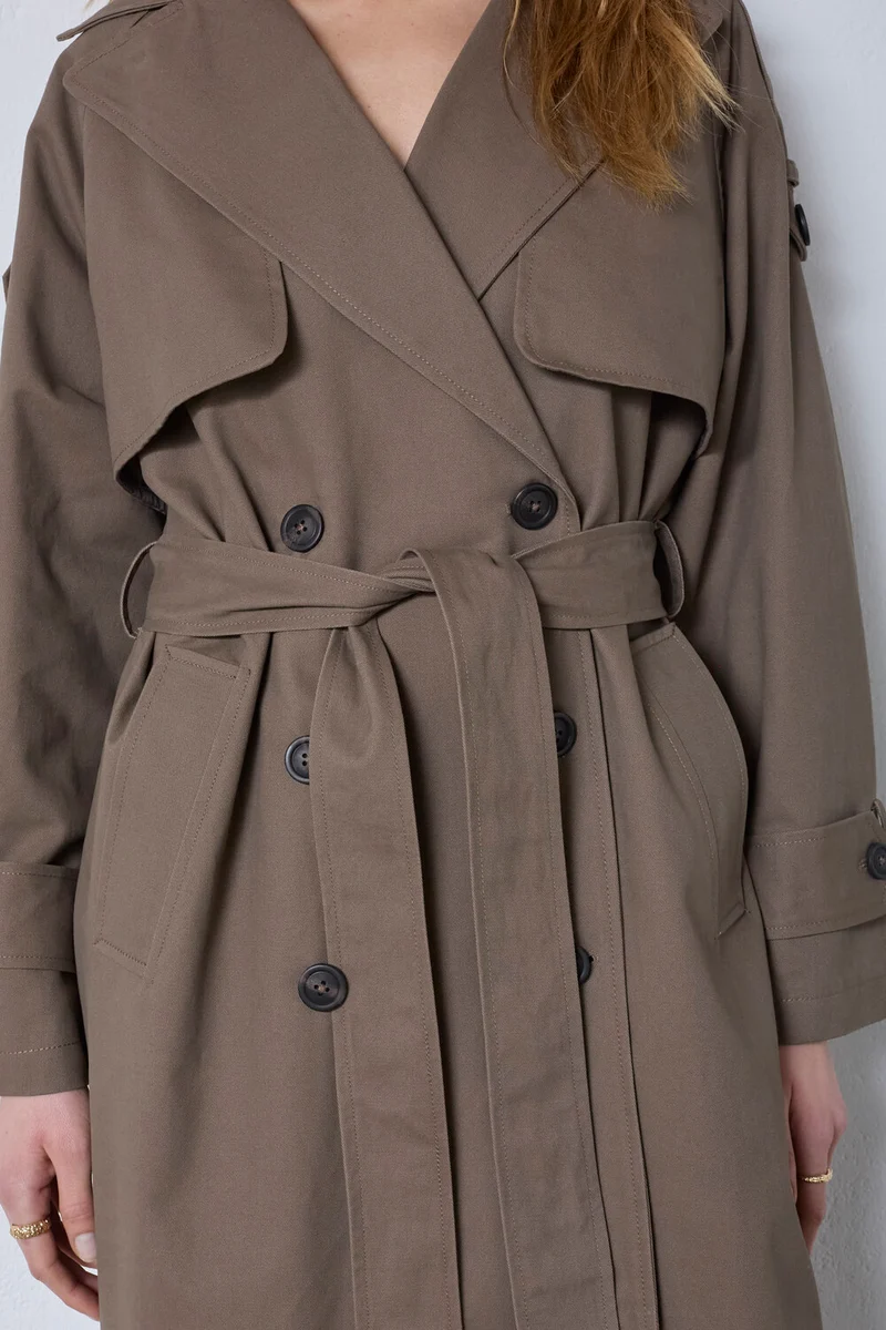Ethan Trench Coat 40016 | Walnut | Jakke fra Co'couture