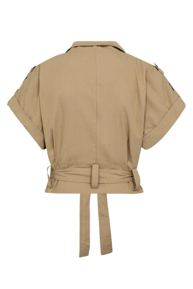 Kesha Cargo Vest 40015 | Sand | Jakke fra Co'couture