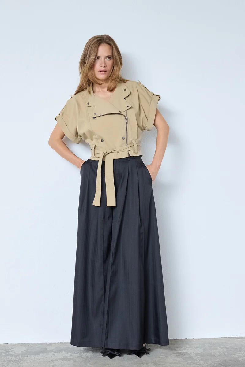 Kesha Cargo Vest 40015 | Sand | Jakke fra Co'couture