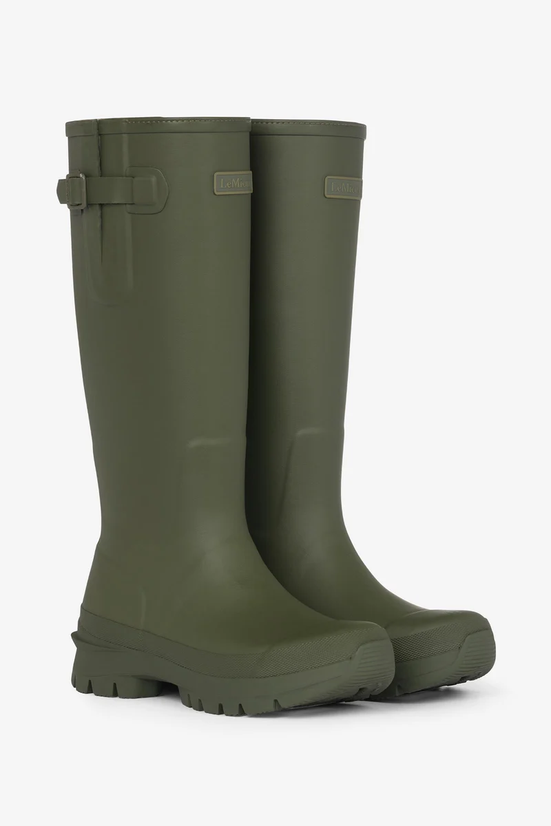 Bramshaw Gummistiefel, Kurz Olive 42