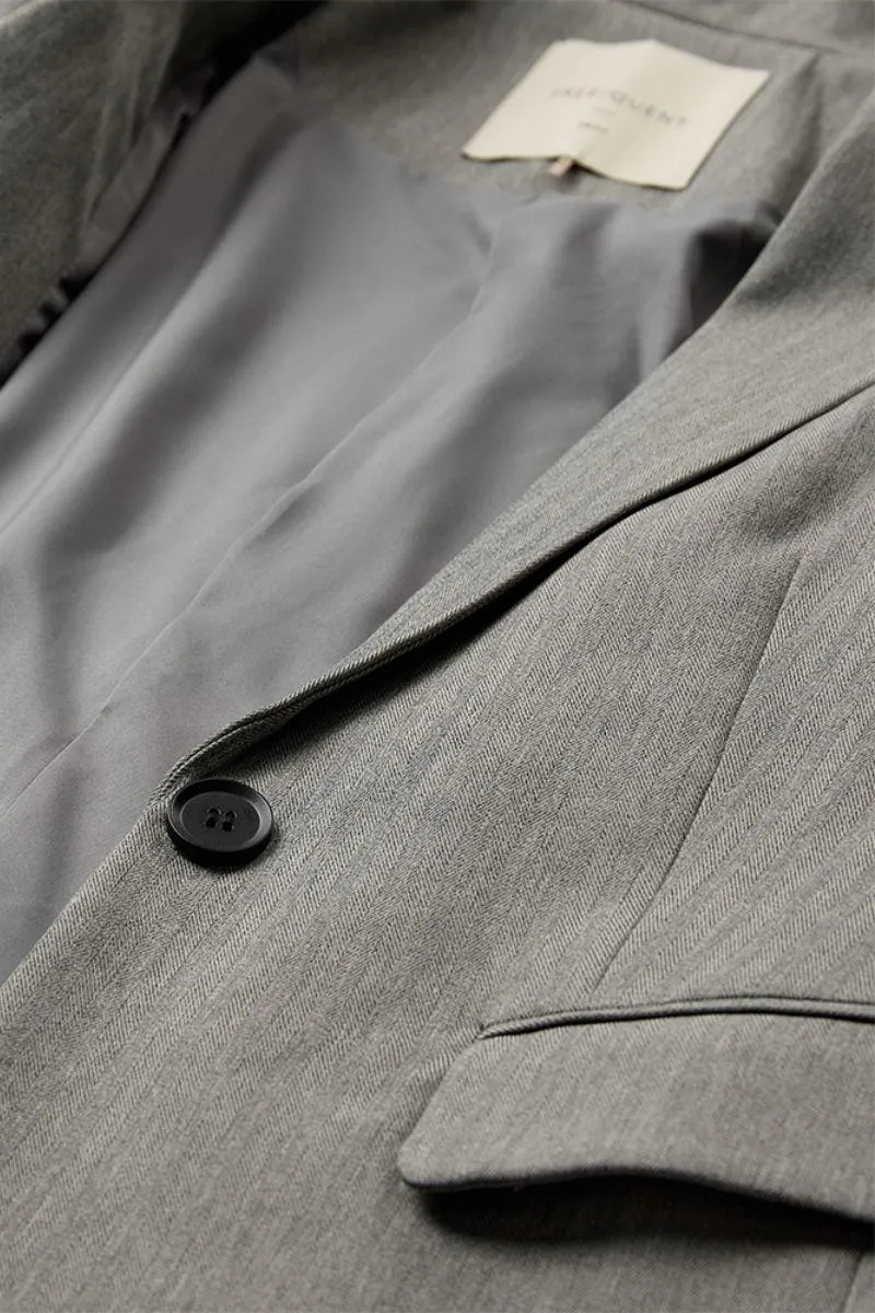 Caia Jacket 207343 | Light Grey Melange | Blazer fra Freequent
