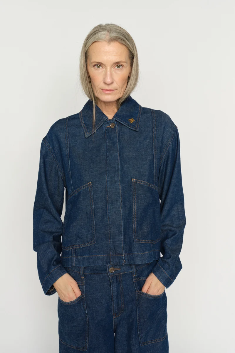 Eyla Arge Jacket | Dark Blue | Jakke fra Mos Mosh