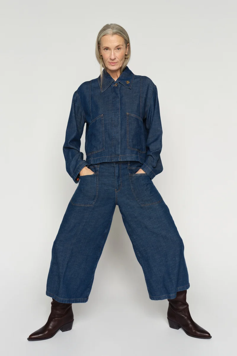 Eyla Arge Jacket | Dark Blue | Jakke fra Mos Mosh