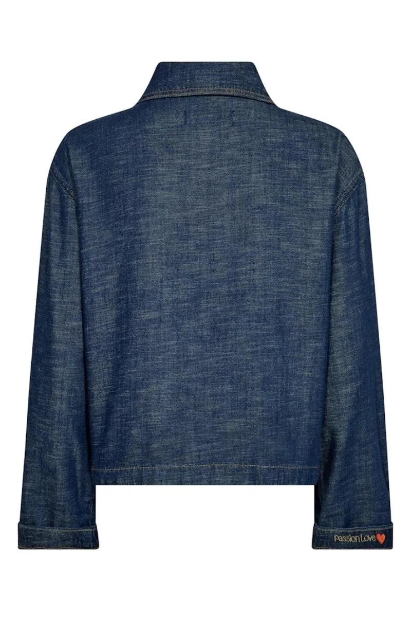 Eyla Arge Jacket | Dark Blue | Jakke fra Mos Mosh