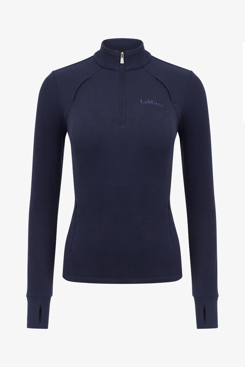 Frances Damen Fleece mit Viertelreißverschluss New Navy 36