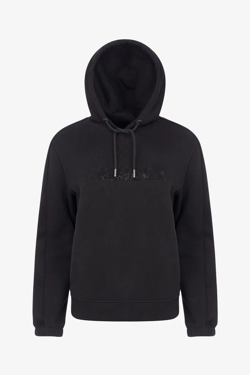 Eden Damen Hoodie mit Glitzerdetails Black 40