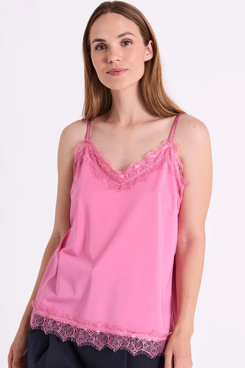 Bicco strap top | Wild Orchid | Blonde top fra Freequent