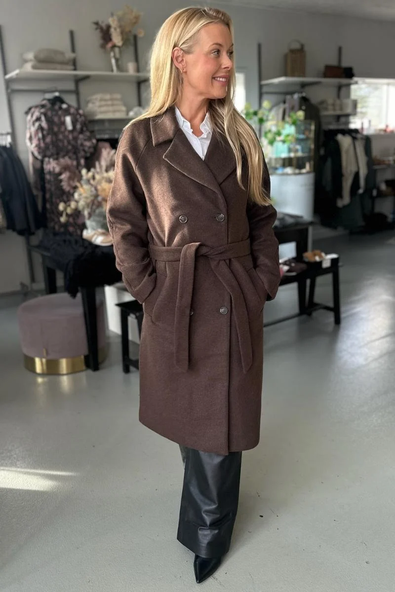 Quentin Long Wool Coat | Uldfrakke fra French Laundry