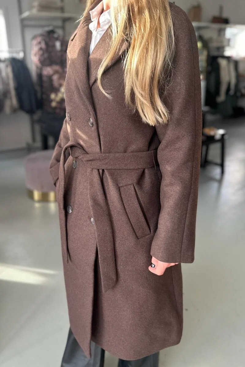 Quentin Long Wool Coat | Uldfrakke fra French Laundry