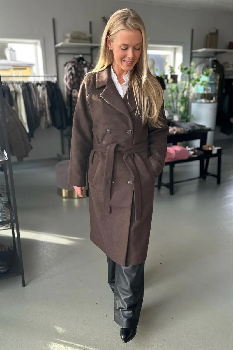 Quentin Long Wool Coat | Uldfrakke fra French Laundry