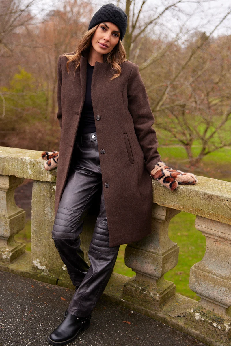 Theo Wool Coat | Brun | Frakke fra French Laundry