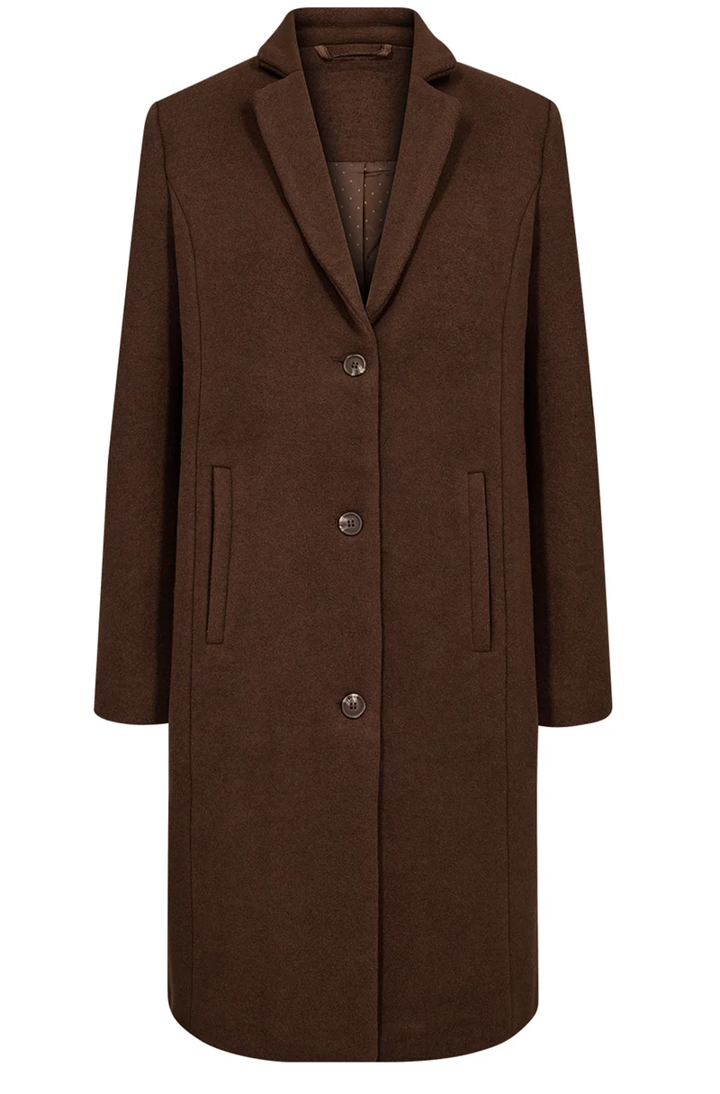 Theo Wool Coat | Brun | Frakke fra French Laundry